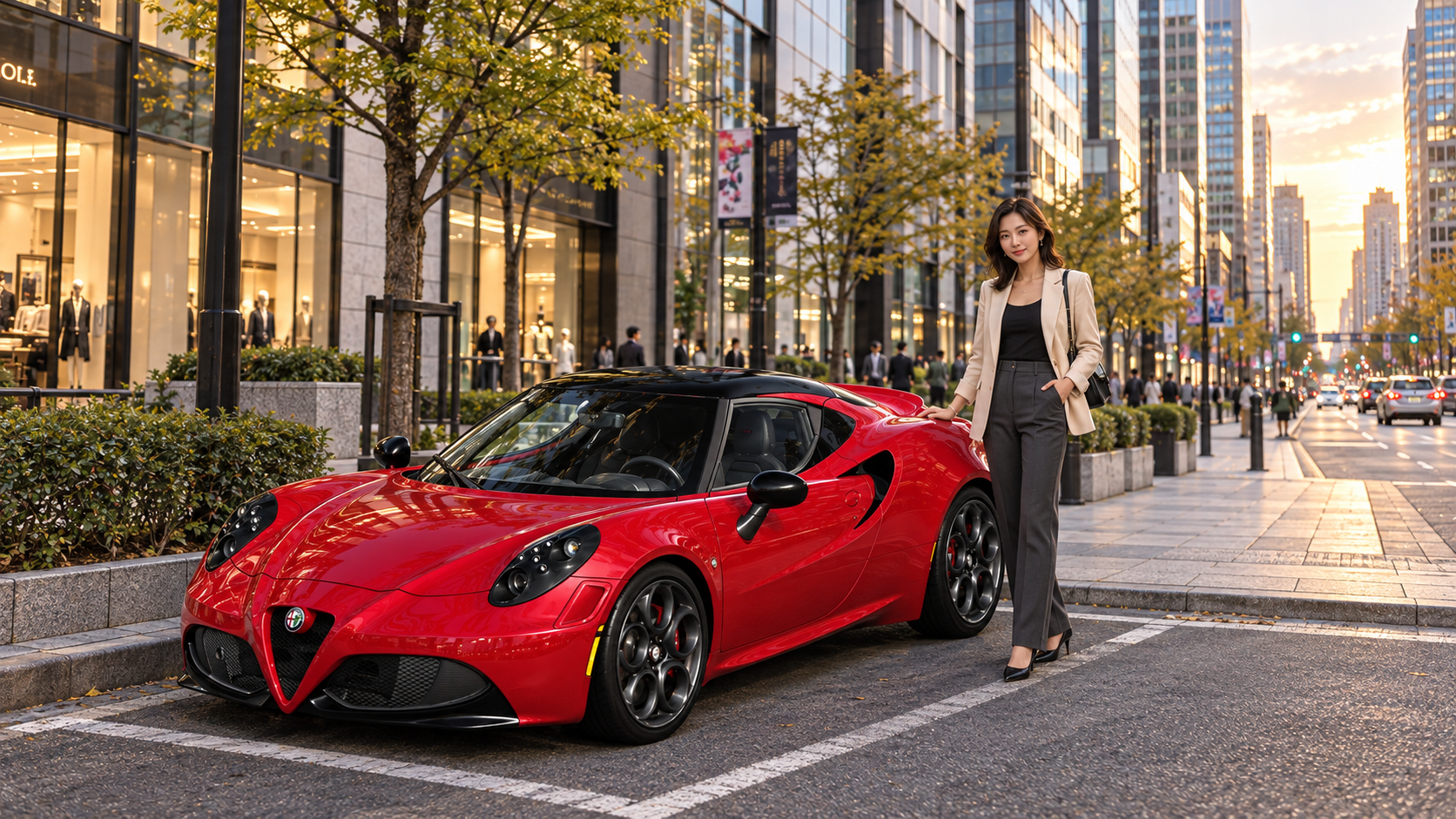 ALFA ROMEO 4C の BLACK DIVIDE