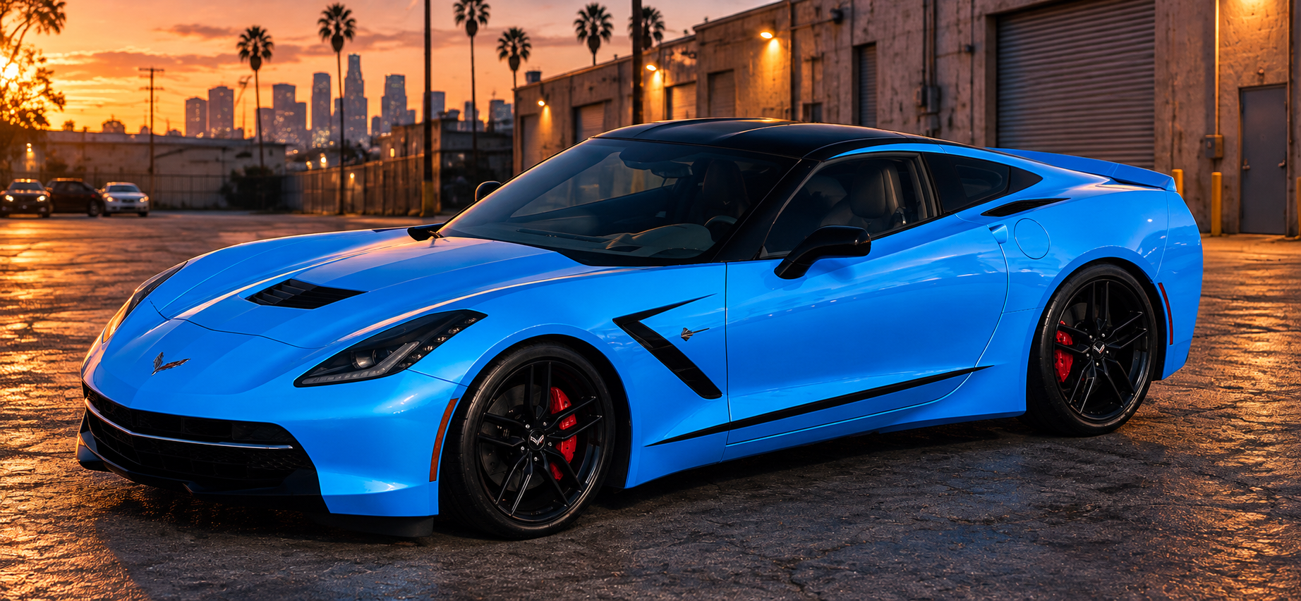 CHEVROLET CORVETTE C7 の BLACK DIVIDE