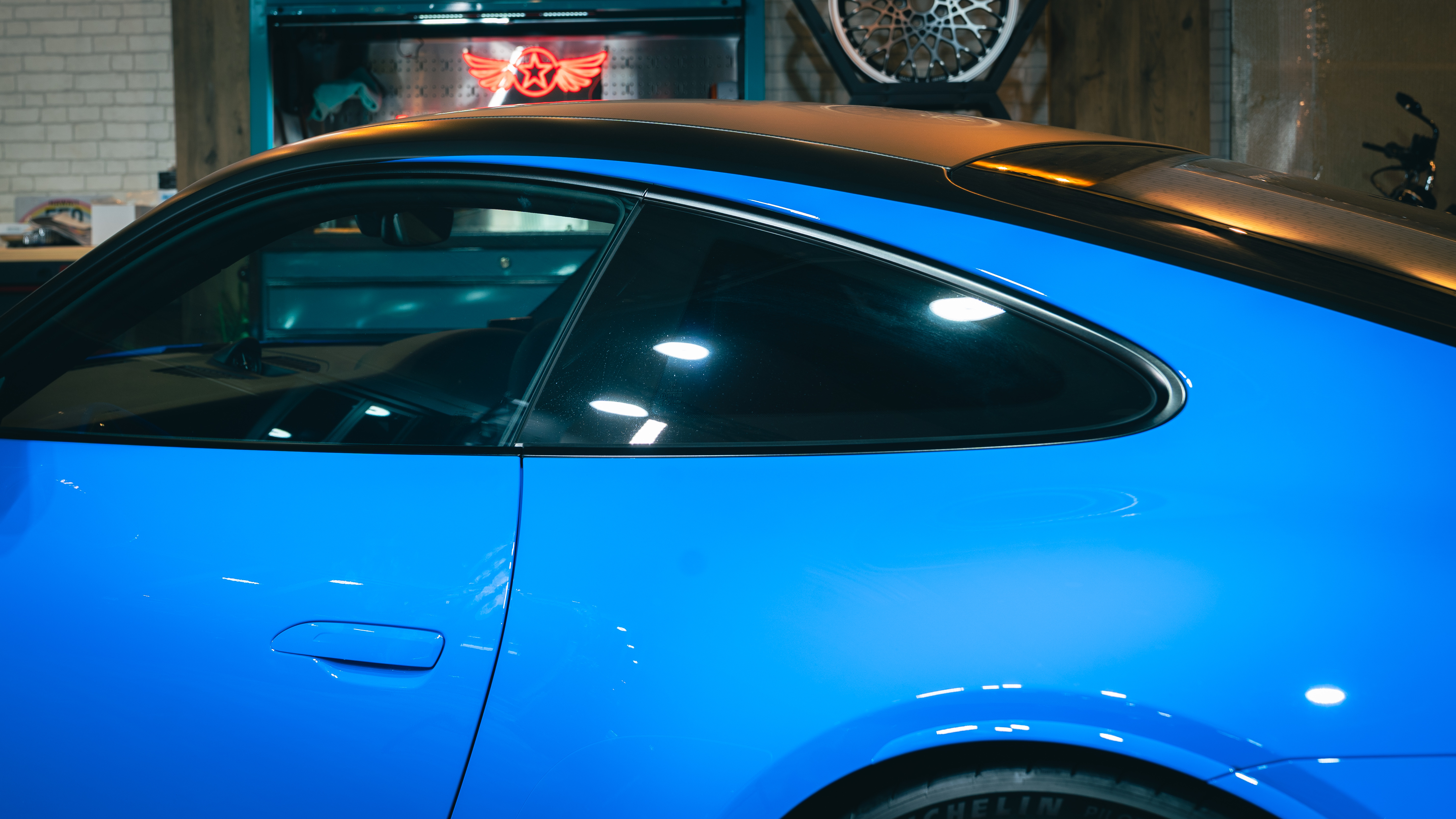 PORSCHE 911 GT3 BLACK DIVIDE 施工写真