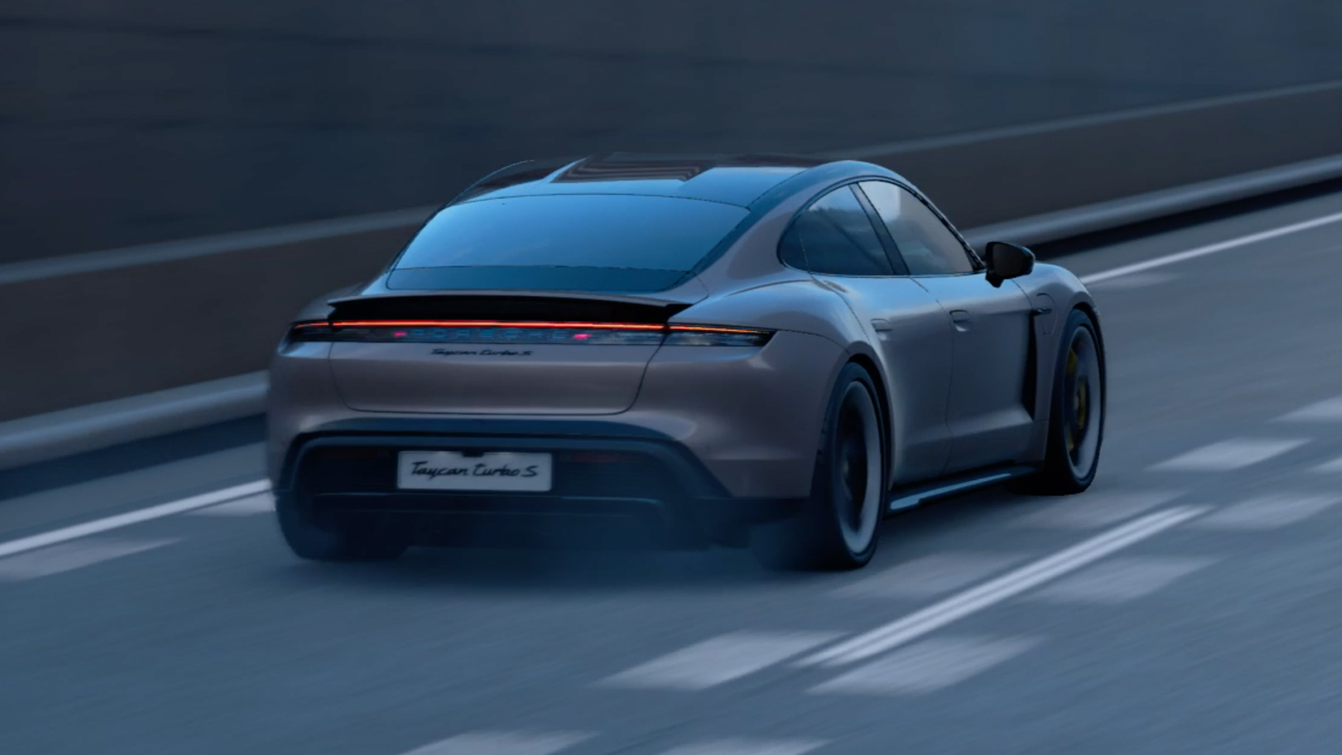 PORSCHE Taycan BLACK DIVIDE 施工写真
